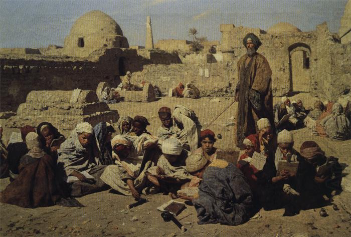 Primary School in Upper Egypt, Leopold Carl Muller